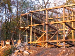 timber frame, oak frame, green oak, extension, Moonshine, carpentry, carpenter