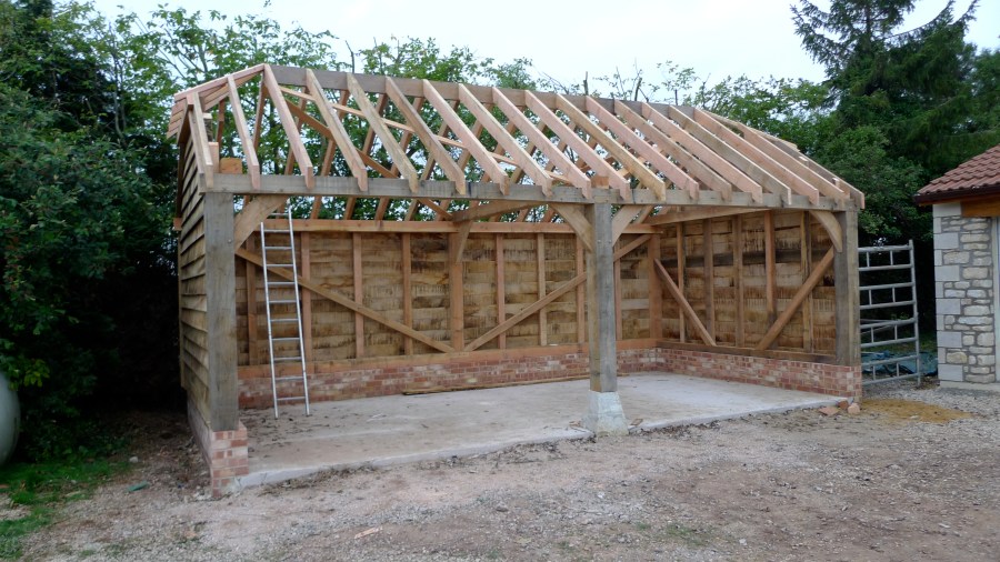timber frame, green oak, garage
