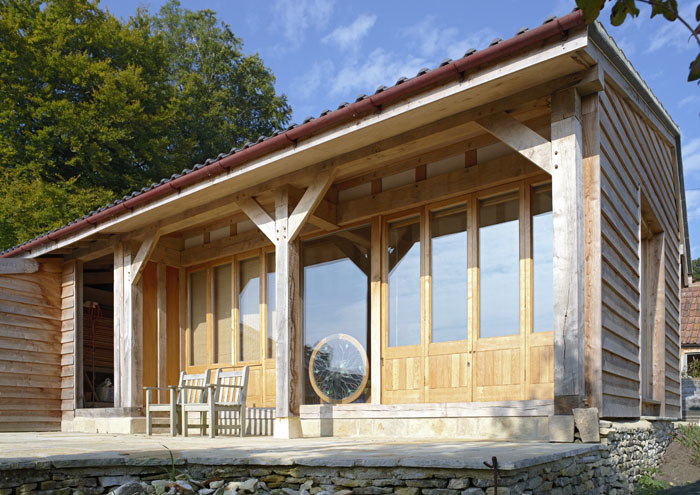 barn, oak framed barn, oak beams, green oak, timber frame, traditional barn