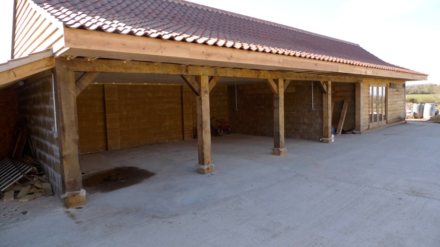 timber frame, green oak, garage