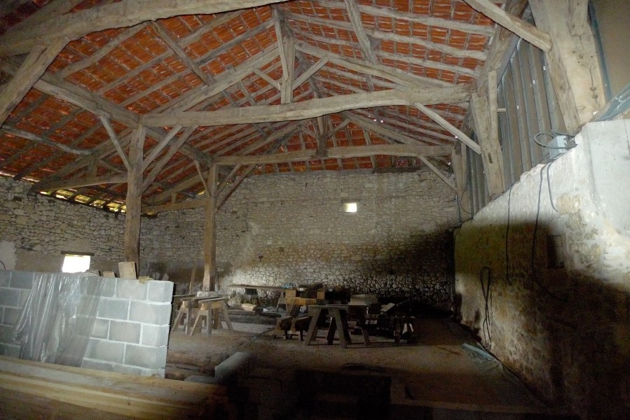 barn conversion, 18th century, timber frame, oak frame, renovation, French barn