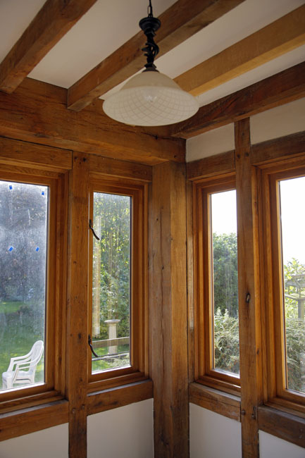 extension, kitchen extension, oak frame, timber frame, green oak, roof truss