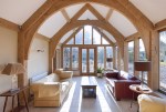 conservatory, timber frame, carpenter, oak frame, arch braced truss