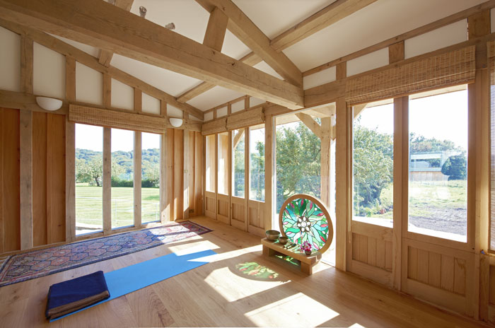 green oak, timber frame, carpenter, oak frame, France, roof truss