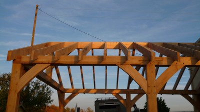 timber frame, France, oak frame, green oak, Douglas fir