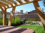 pergola, oak frame, timber frame, carpenter, timber framing, Dordogne, France