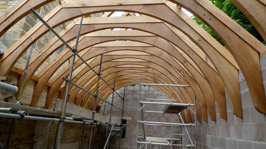 timber frame, carpenter, green oak, oak frame, extension, roof truss