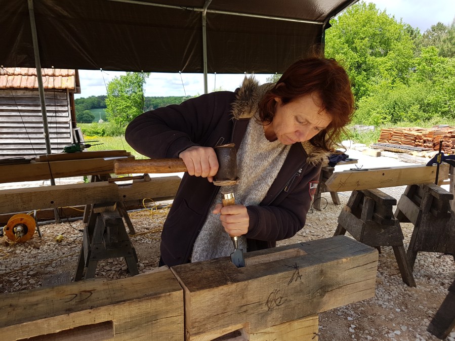 stage de charpente traditionnelle; timber framing courses; France